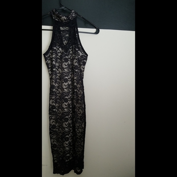 NEW LISTING! HotMiamiStyles Nude Illusion Lace Dress - Picture 12 of 16